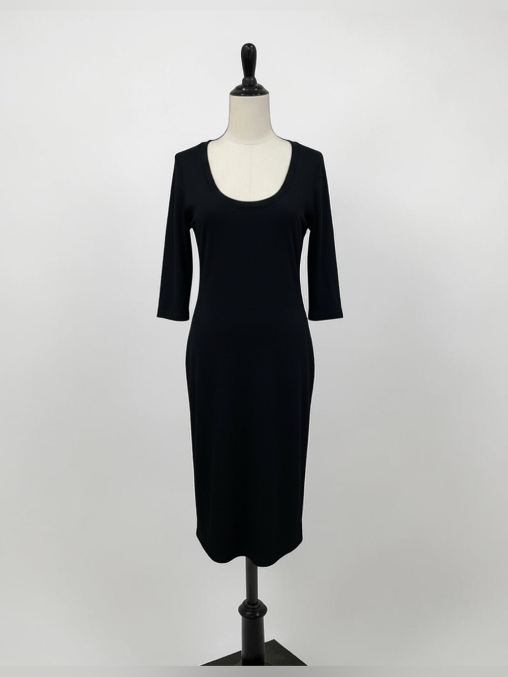 JAMES PERSE Women's Black Panel Midi Dress Size XL (size 4, 12-14)